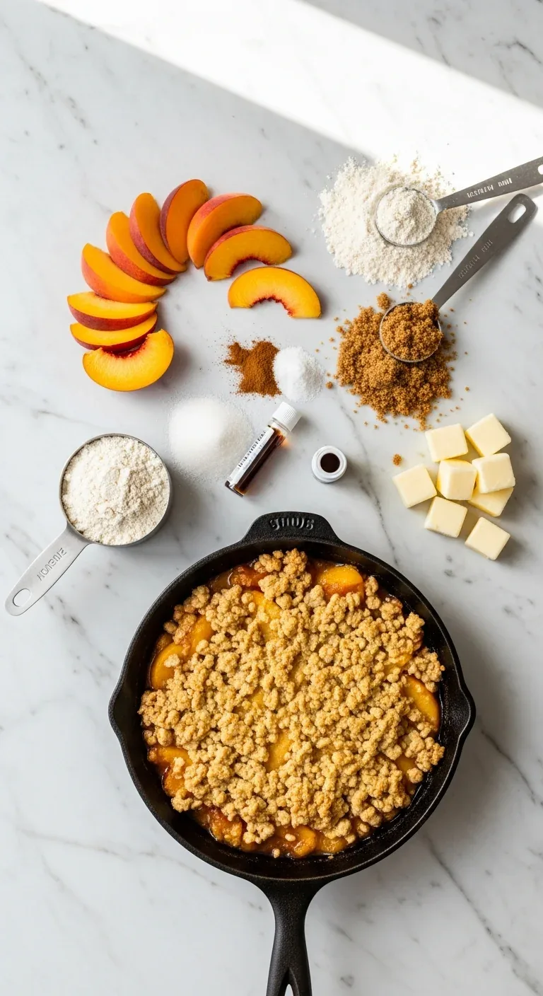Double Crust Peach Cobbler: Flaky Fruit Dessert – step 7: Rest and serve