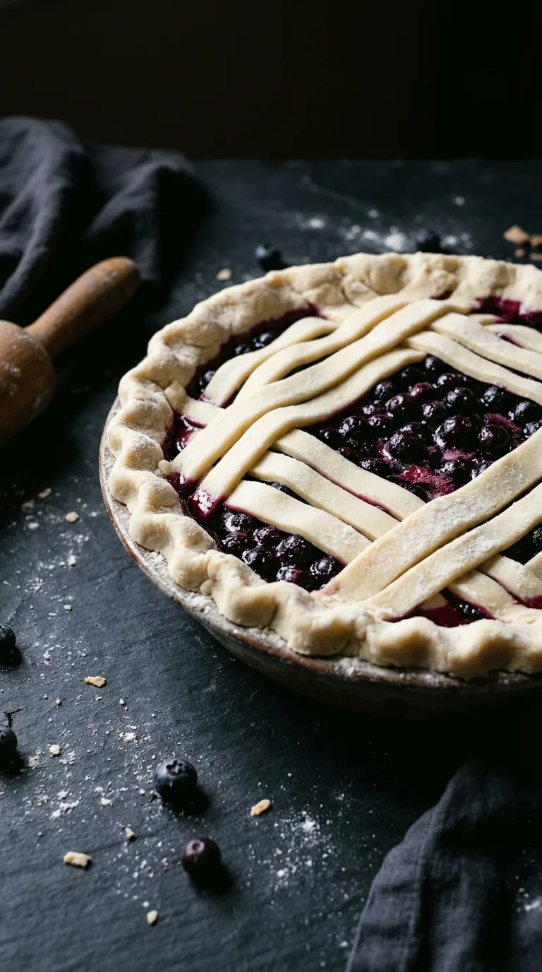 Montana Huckleberry Pie: American Berry Tart – step 5: Assemble the pie