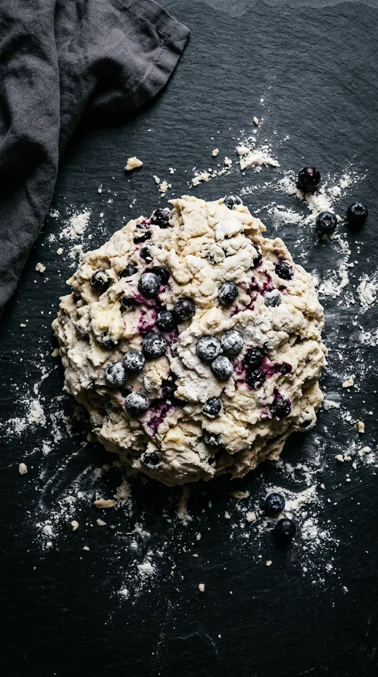 Huckleberry Scones: Buttery Bakery-Style Pastries – step 5: Fold in berries
