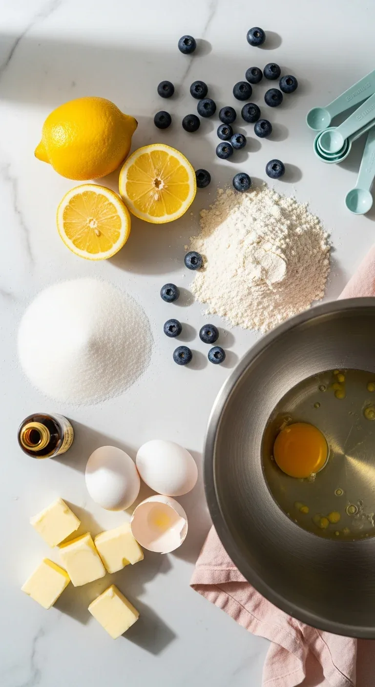 Lemon Blueberry Cake: Citrus Summer Dessert – step 5: Fold in blueberries