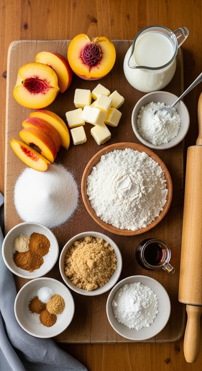 Old-Fashioned Southern Peach Cobbler: Baked Peach Dessert – step 5: Assemble the dish