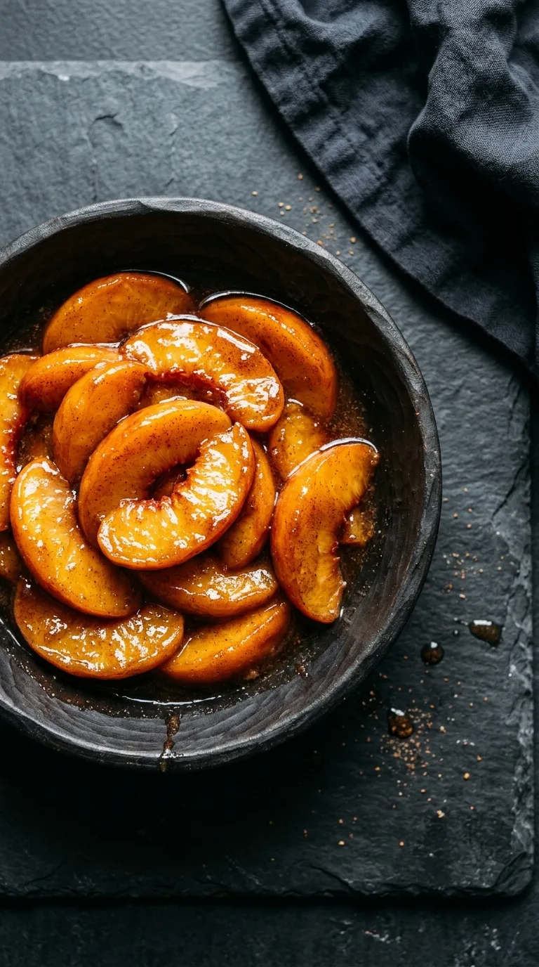Peach Cobbler: Butter Crumble Dessert – step 2: Mix the peaches