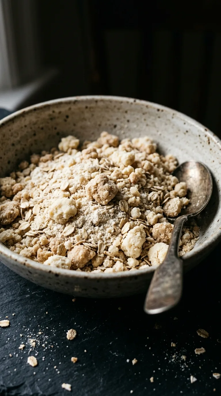 Peach Cobbler: Butter Crumble Dessert – step 4: Make the crumble