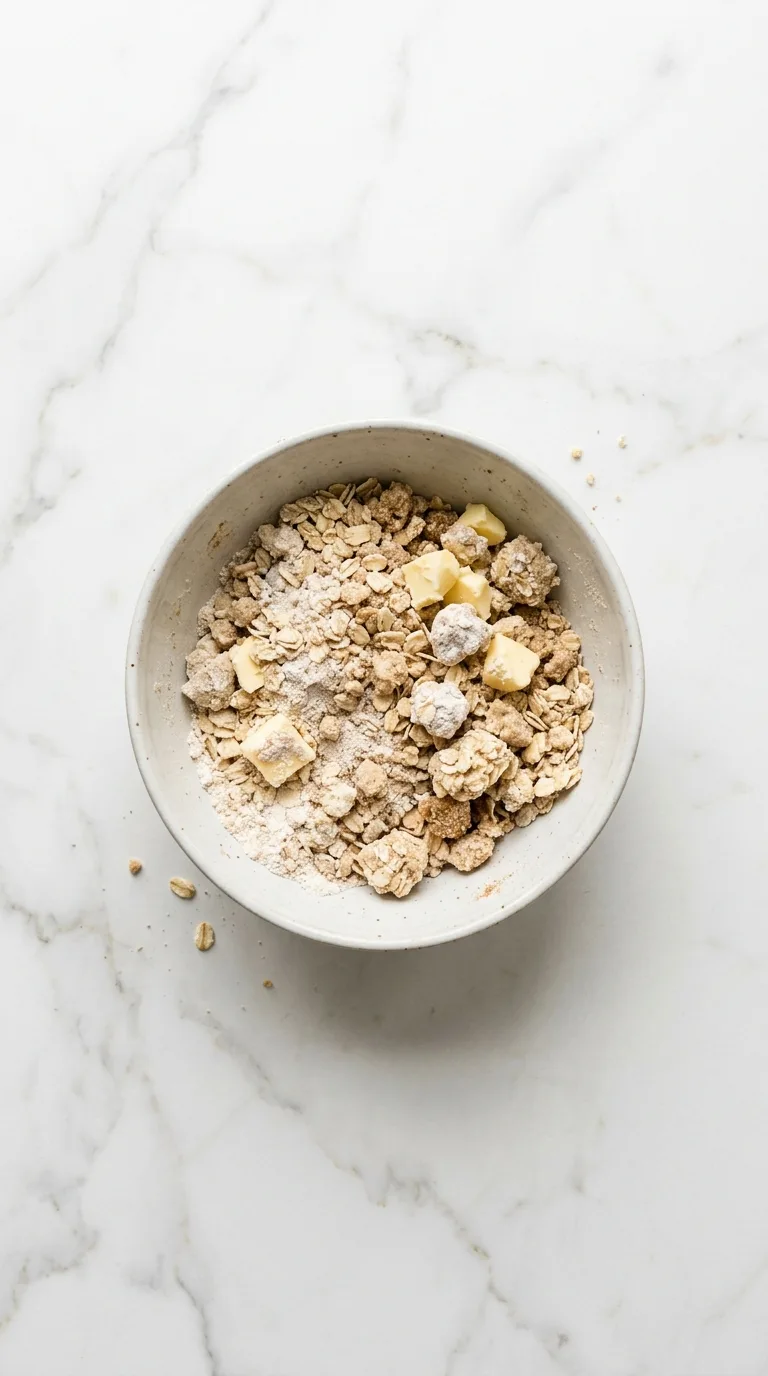 Triple Berry Crisp: Baked Fruit Dessert – step 2: Mix dry ingredients