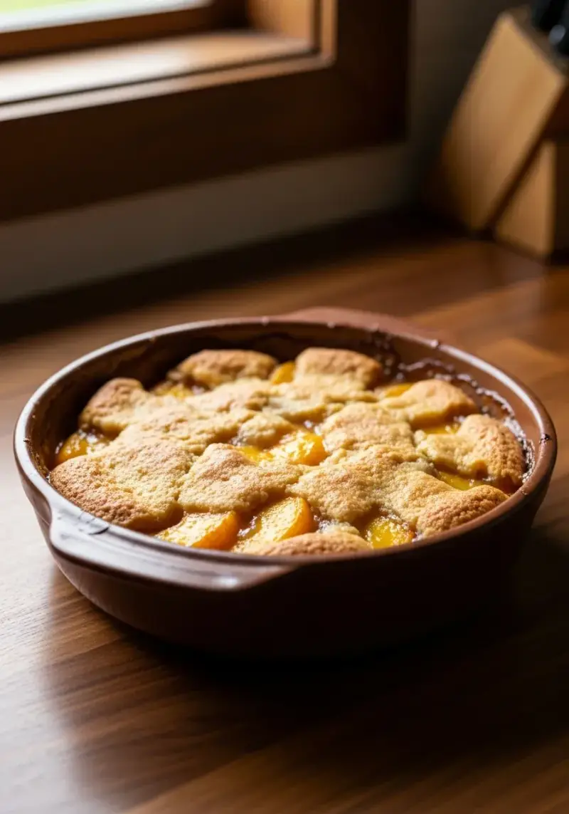 Bisquick Peach Cobbler: American Fruit Dessert