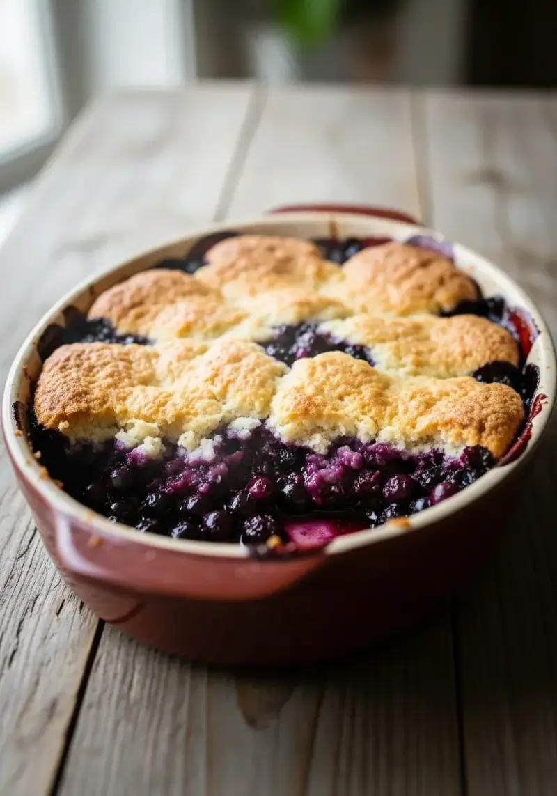 Old Fashioned Blueberry Cobbler: American Berry Dessert
