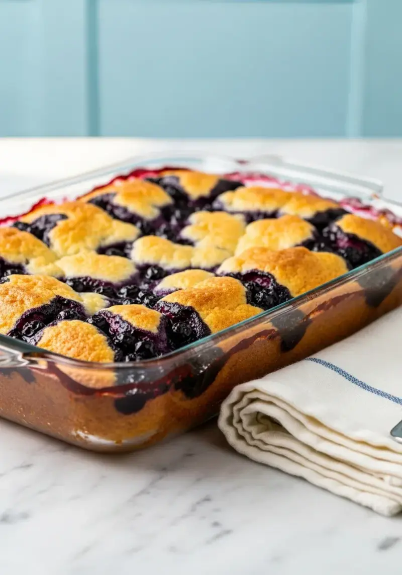 Blueberry Dump Cake: 3-Ingredient Dessert