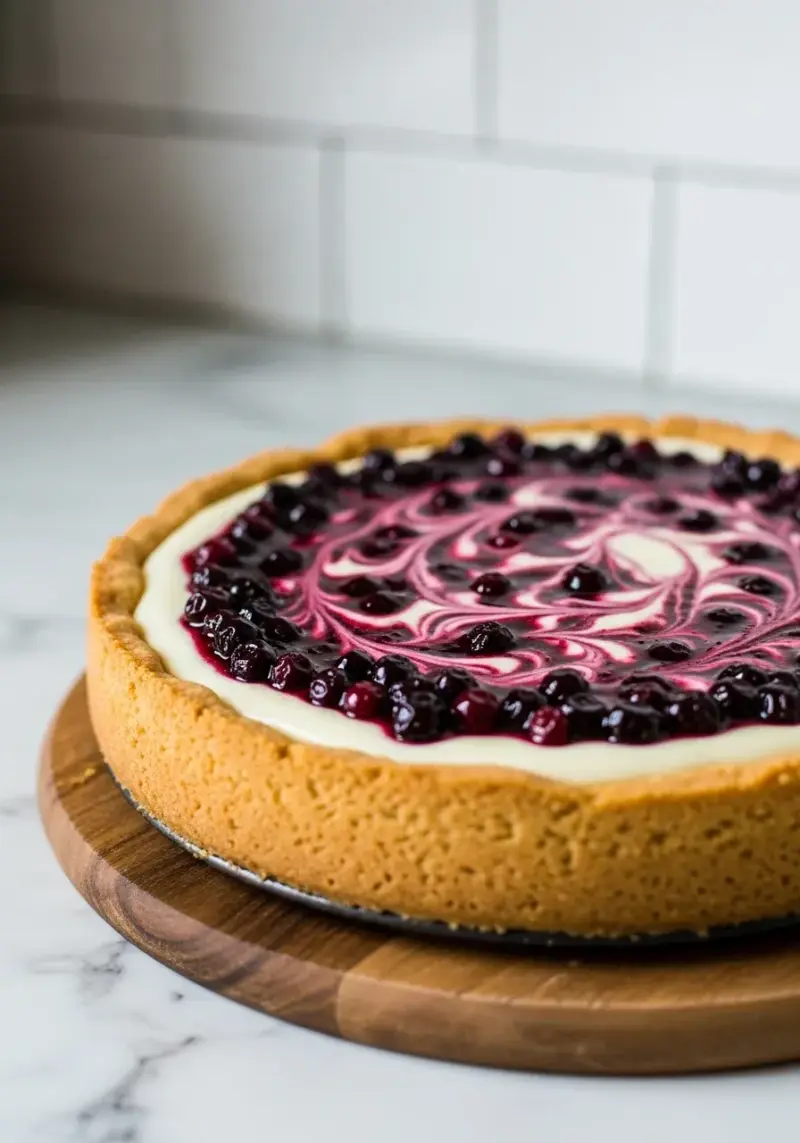 Huckleberry Cheesecake Pie: Creamy Berry Dessert