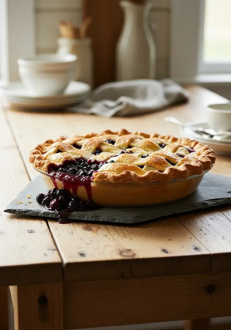 Montana Huckleberry Pie: American Berry Tart