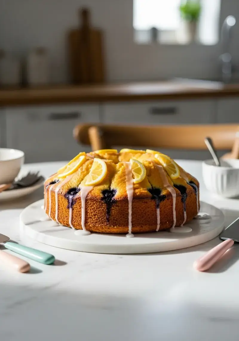 Lemon Blueberry Cake: Citrus Summer Dessert