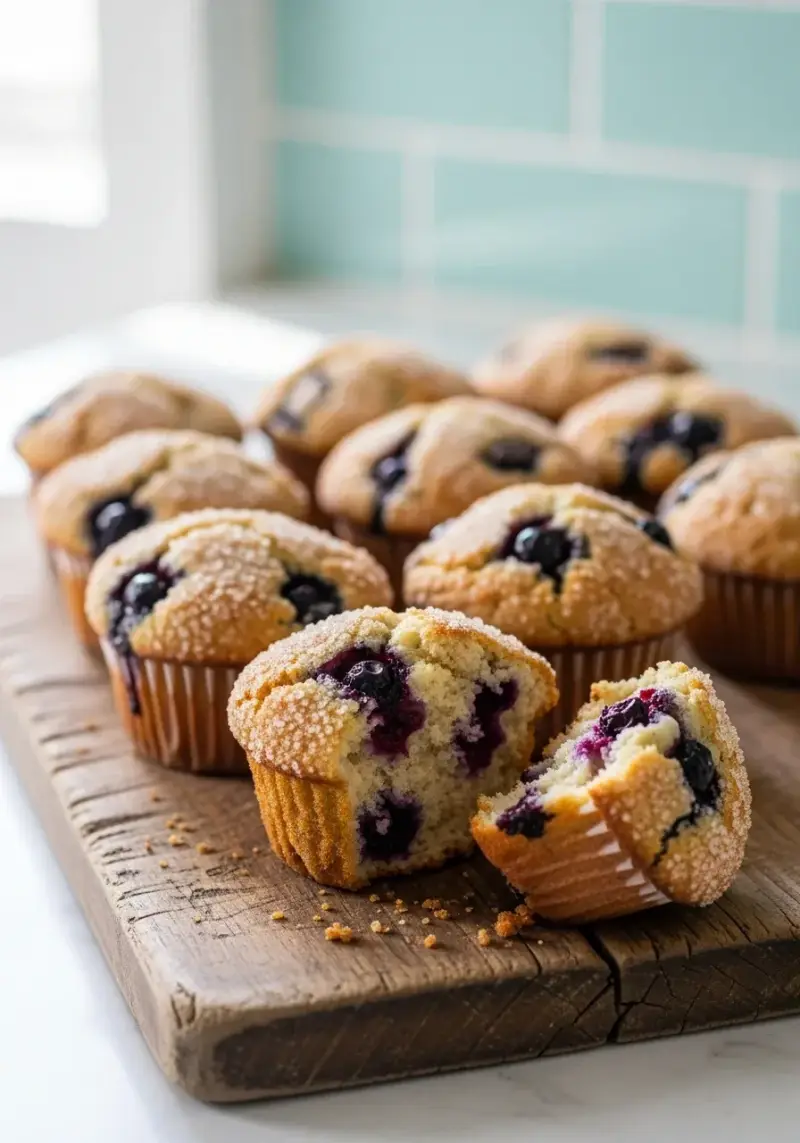 Wild Huckleberry Muffins: Sweet American Breakfast Cake